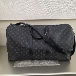 Louis Vuitton Black Monogram Duffel Bag